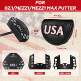 Black USA Patch Putter Golf Headcover