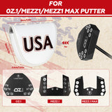 White USA Patch Putter Golf Headcover