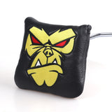 Yellow Monkey Square Putter Golf Head Cover