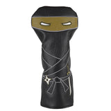 Black PU Ninja Driver Head Cover