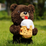 Brown Beer Bear Driver Golf Headcover