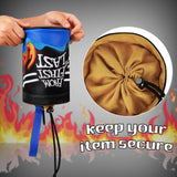 Rock Flame Golf Valuables Pouch with Drawstrings