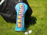 Blue PU Donut Driver Golf Headcover