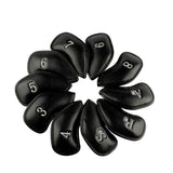 Leather Golf Iron Head Covers Set