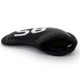 Black Straw Pattern PU White Digital Embroidery Iron Cover 6pcs