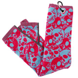 Two-color Skull Cotton Jacquard Golf Towel