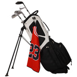 Red Double-sided Printing No. 23 Jersey Golf Towel