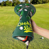 Green Lucky Ball Driver Golf Head Covers