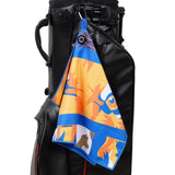 Yellow Tiger Magnet Golf Towel