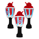 Red ICE Driver Plush Golf Head Cover with Sock