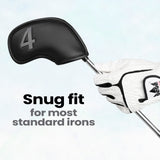 Black Double-sided Gray Embossed Iron Covers 10pcs