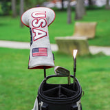 Camouflage USA Flag Embroidery Driver Golf Head Cover