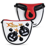 Black Bomb Mid-Mallet Head Cover Head Cover