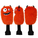 Orange Monster Golf Head Cover Set