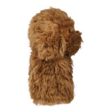 Realistic Brown Bichon Frise Plush Driver Cover（Ships in May）