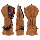 Brown Baseball Driver Head Cover