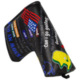 Black PU Golf Dad Head Cover Set
