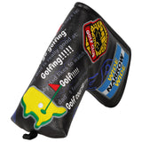 Black PU Golf Dad Head Cover Set