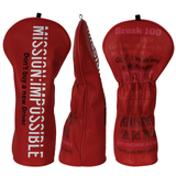 Red Mission Impossible Driver Golf Headcover