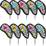 Plaid Bird Embroidery Golf Driver Putter Cover