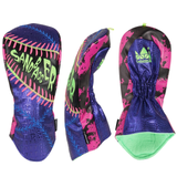 Blue Crocodile Skin Three pieces Driver Golf Headcover