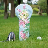 LC Blue PU Lily Driver Golf Headcover