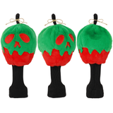 Green Red Poisonous Apple Driver Plush Golf Head Cover