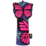 Blue Butterfly Driver Golf Headcover