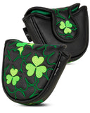 Black PU Clover Putter Golf Headcover