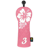 Pink Hibiscus Flower Driver Golf Head Cover