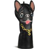 Craftsman Golf Black French Bulldog Driver Golf Head Covers