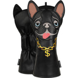 Craftsman Golf Black French Bulldog Driver Golf Head Covers
