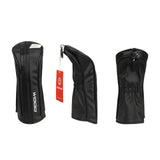 Black PU Texture Wood Golf Headcover Set