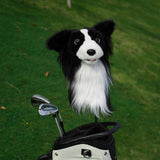 Realistic Sheepdog Plush Driver Cover