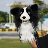 Realistic Sheepdog Plush Driver Cover