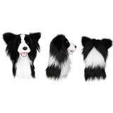 Realistic Sheepdog Plush Driver Cover