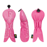 Pink Cowboy Boots Hollow Embroidered Golf Head Cover