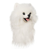 Realistic Pomeranian Plush Driver Cover