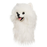 Realistic Pomeranian Plush Driver Cover