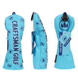 Light Blue 3D Logo Golf Head Cover Set