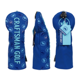 Dark Blue 3D Logo Golf Head Cover Set