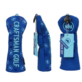 Dark Blue 3D Logo Golf Head Cover Set