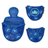 Dark Blue 3D Logo Putter Golf Head Cover