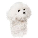 Realistic Bichon Frise Plush Driver Cover