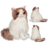 Realistic White Plush Cat with Pink Ears Driver Golf Headcover