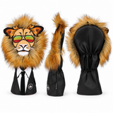 Mr. Lion in Black Driver Golf Headcover