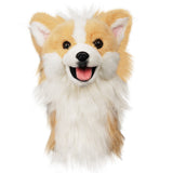 Realistic Corgi Plush Driver Cover