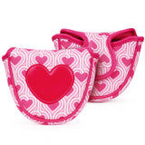 Pink Heart Putter Golf Headcover