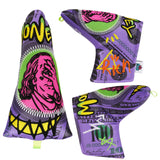 Purple PU $100 Putter Golf Headcover