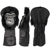 Black Chimpanzee Driver Golf Headcover